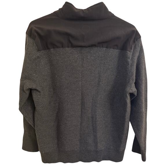 Jim Nantz Vineyard Vines Men Large Gray 1/2 Zip Merino Wool Sweater Golf - Picture 3 of 9